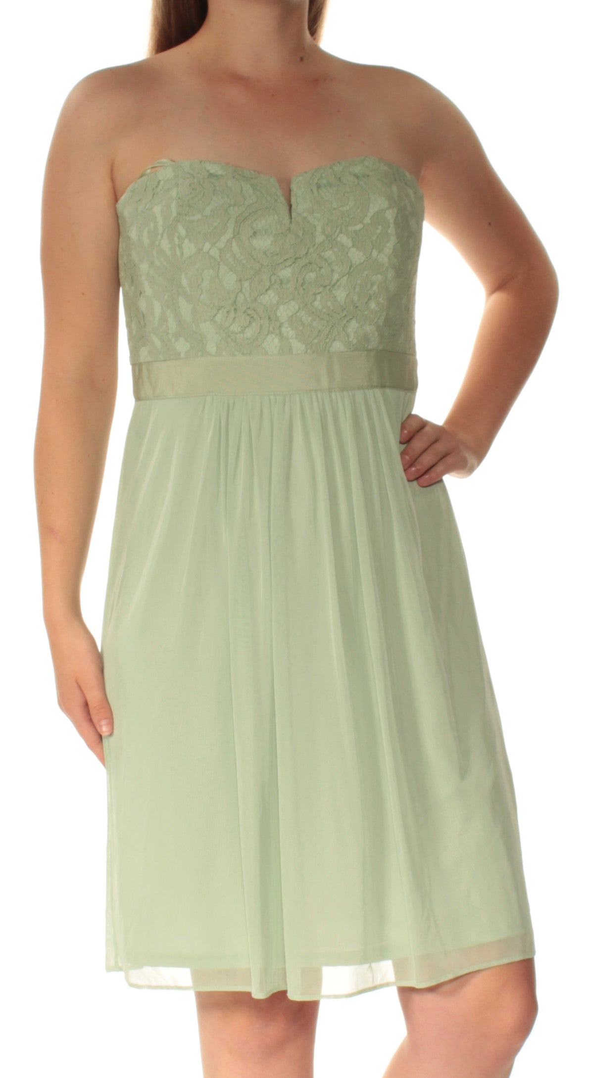 adrianna papell green lace dress Womens Strapless Cocktail 10 Womens Adrianna Papell Boat Burgundy KarenMillen Faux Leather Size for tailoring:10 CCWoodlandWhimsy