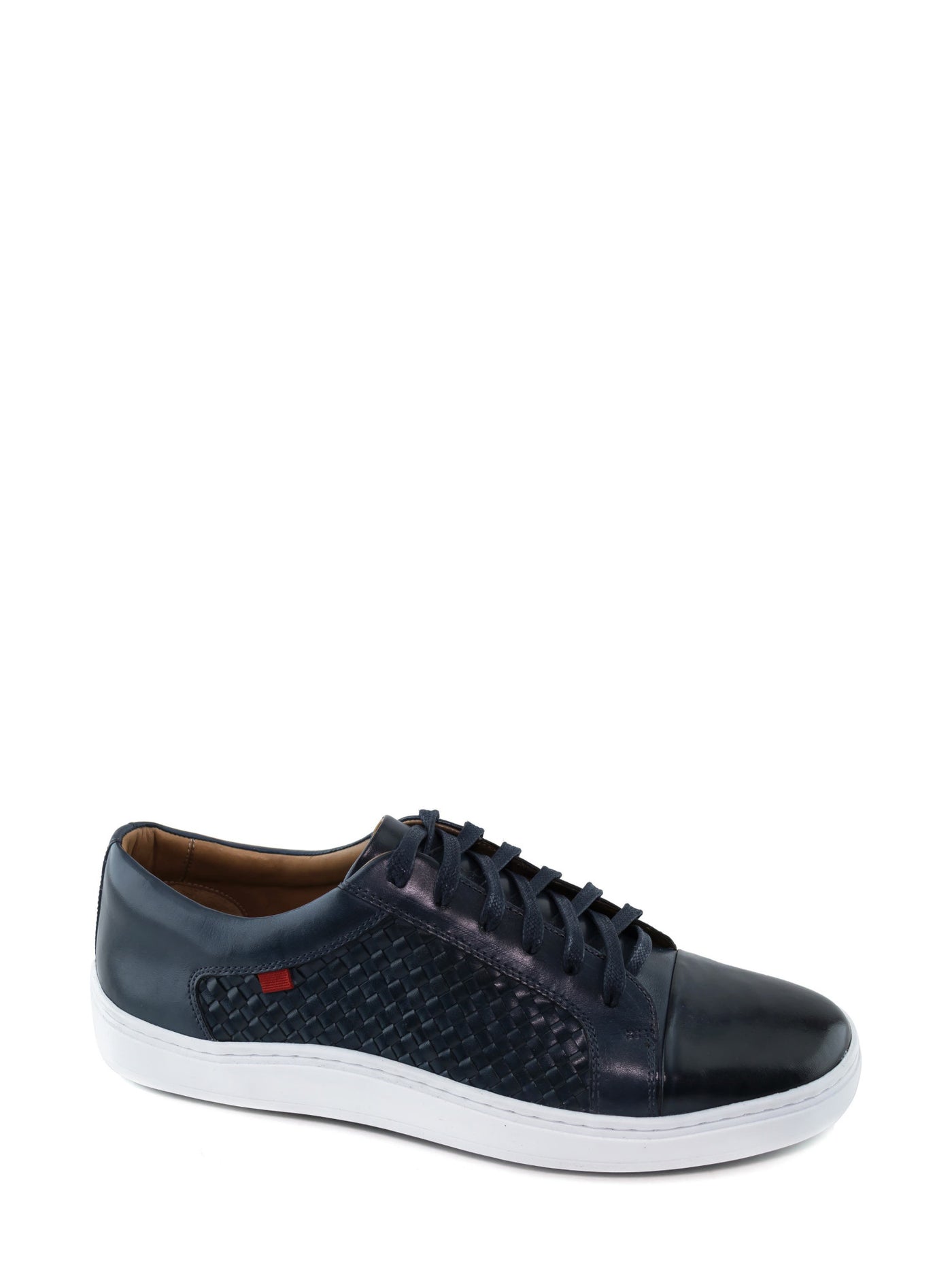 MARC JOSEPH NEW YORK Mens Navy King Street Round Toe Platform Lace-Up Leather Athletic Sneakers Shoes 10
