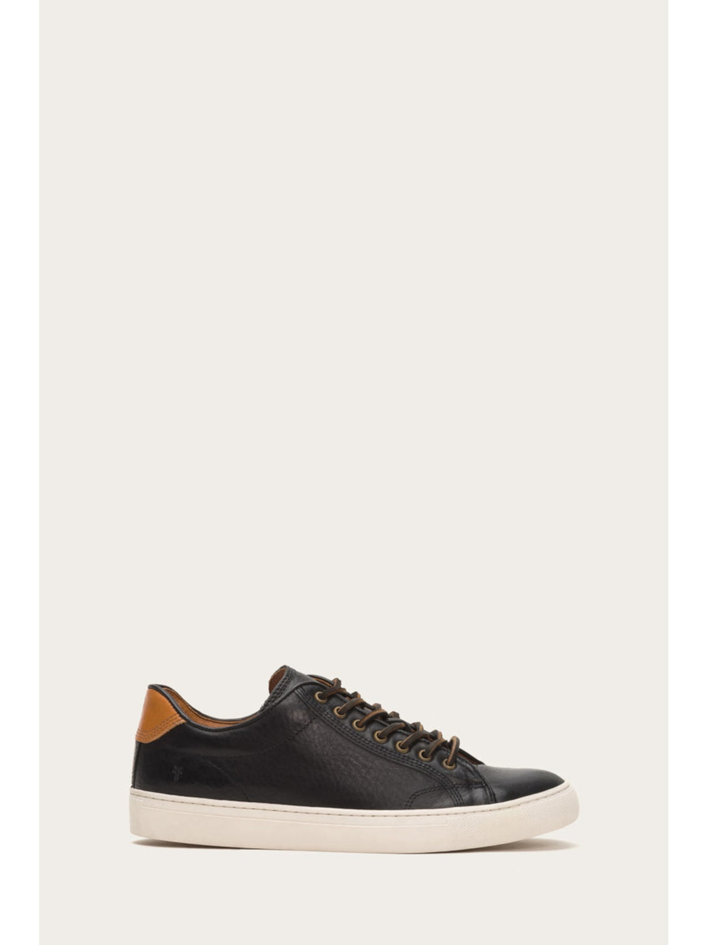 FRYE Mens Black Comfort Walker Round Toe Platform Lace-Up Leather Athletic Sneakers Shoes 7 M