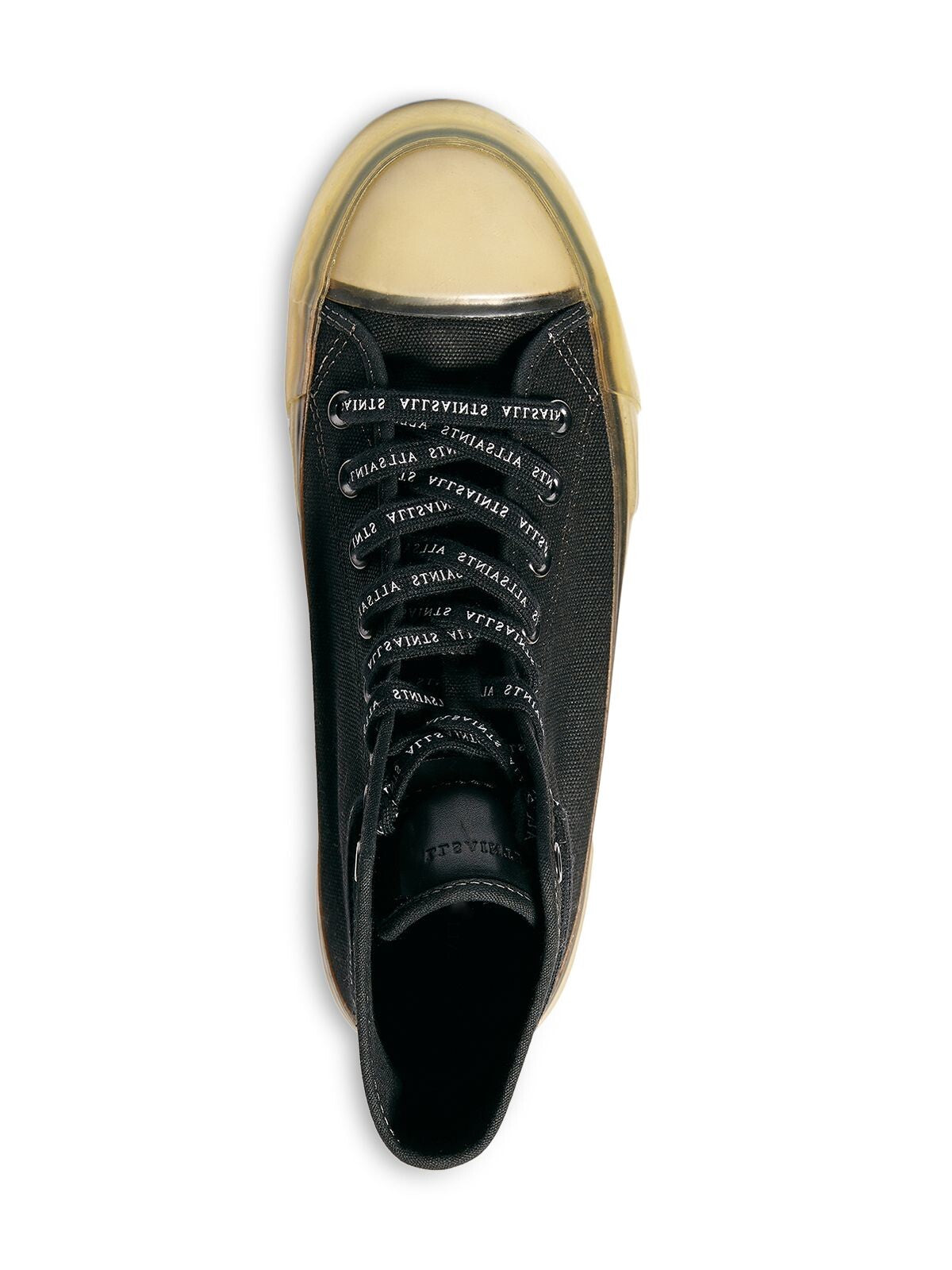 ALLSAINTS Mens Black Jaxon Round Toe Platform Lace-Up Athletic Sneakers Shoes 8
