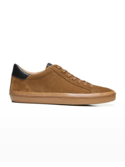 VINCE. Mens Brown Comfort Prescott Round Toe Platform Lace-Up Leather Athletic Sneakers Shoes 8 M