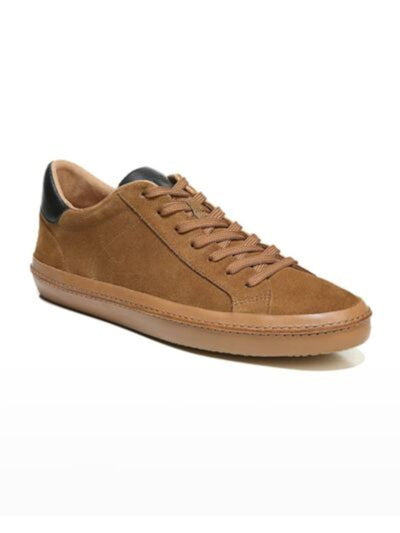 VINCE. Mens Brown Comfort Prescott Round Toe Platform Lace-Up Leather Athletic Sneakers Shoes 8 M