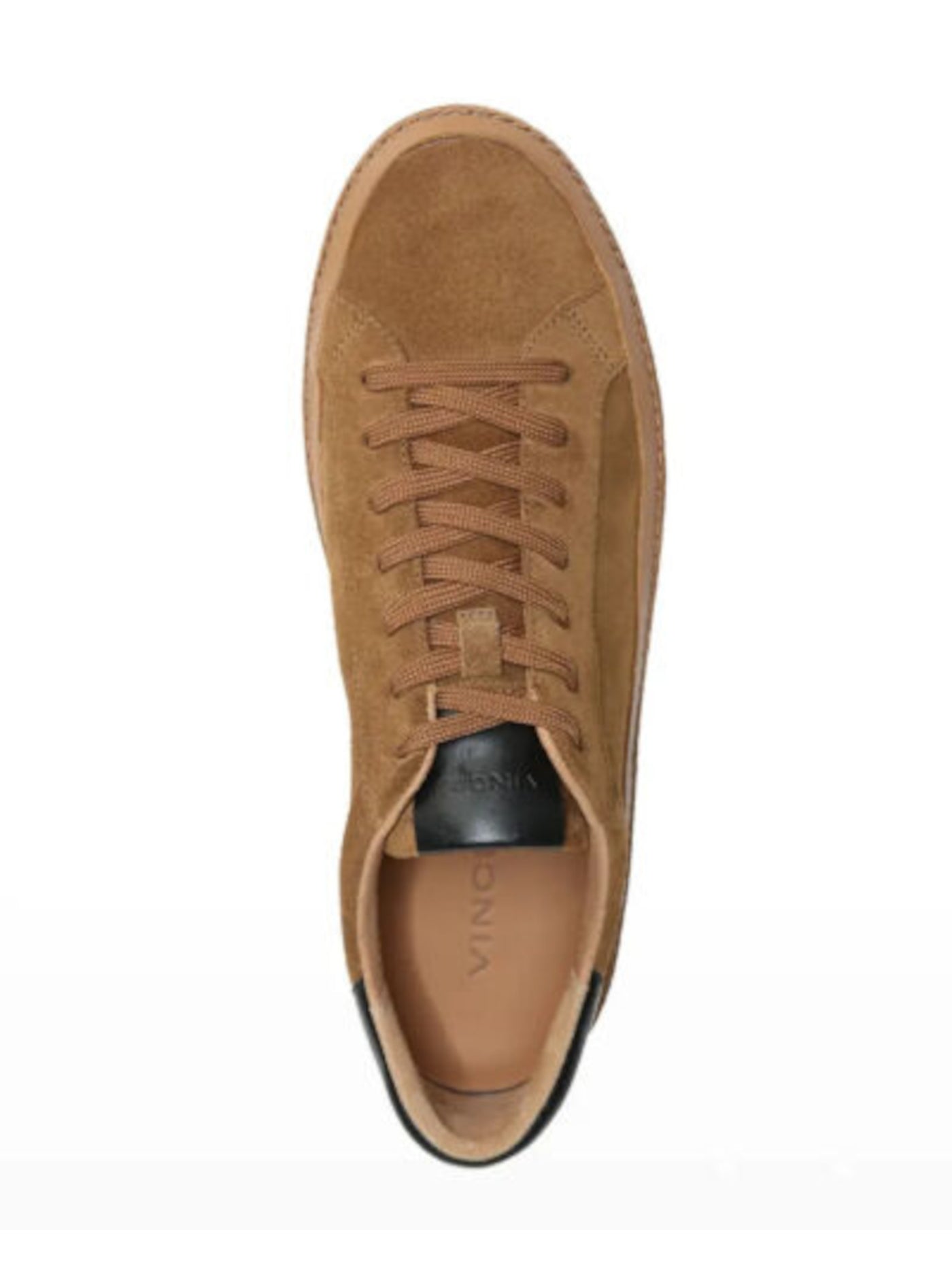VINCE. Mens Brown Comfort Prescott Round Toe Platform Lace-Up Leather Athletic Sneakers Shoes M