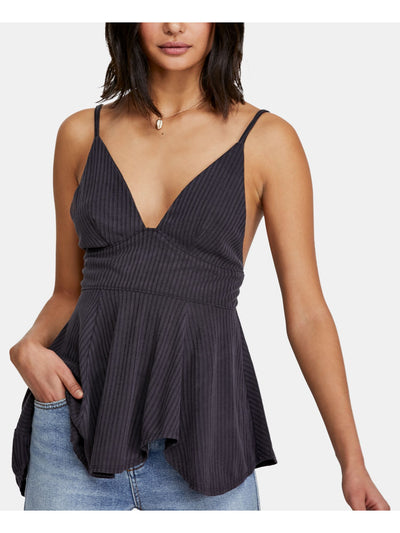 FREE PEOPLE Womens Spaghetti Strap V Neck Baby Doll Top