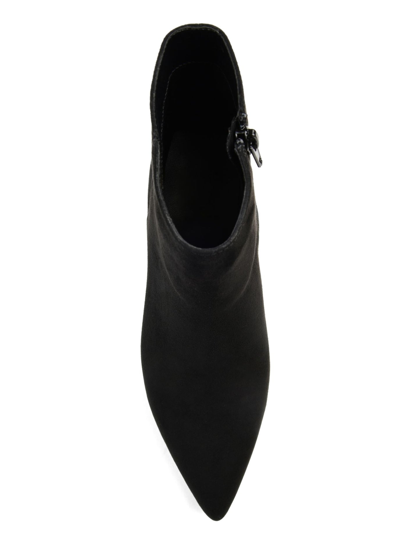 JOURNEE COLLECTION Womens Black Padded Isobel Pointed Toe Kitten Heel Zip-Up Booties 8 M