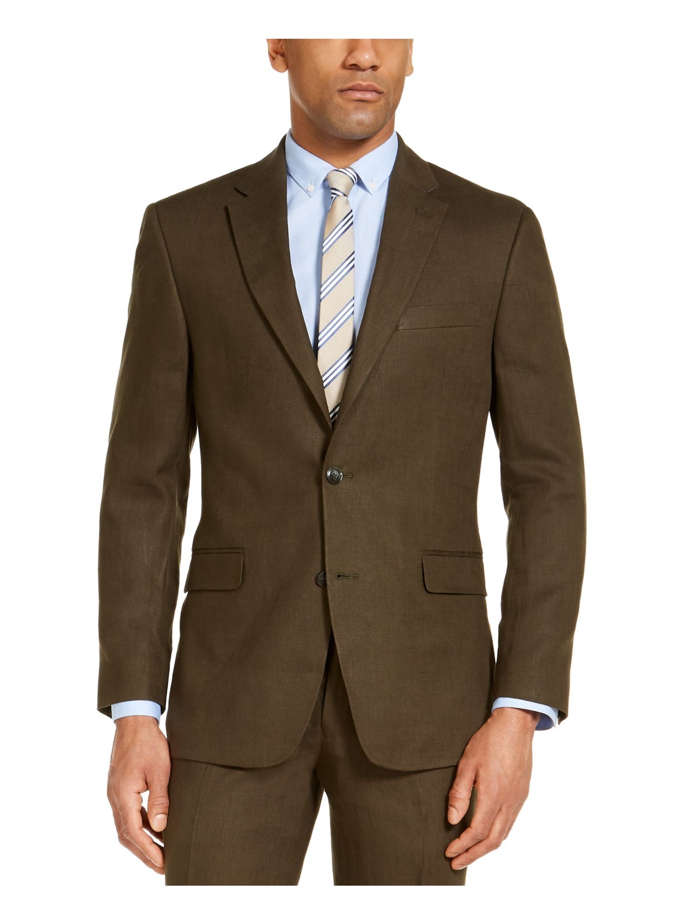 TOMMY HILFIGER Mens Green Lined Regular Fit Suit Separate Blazer Jacket 46L