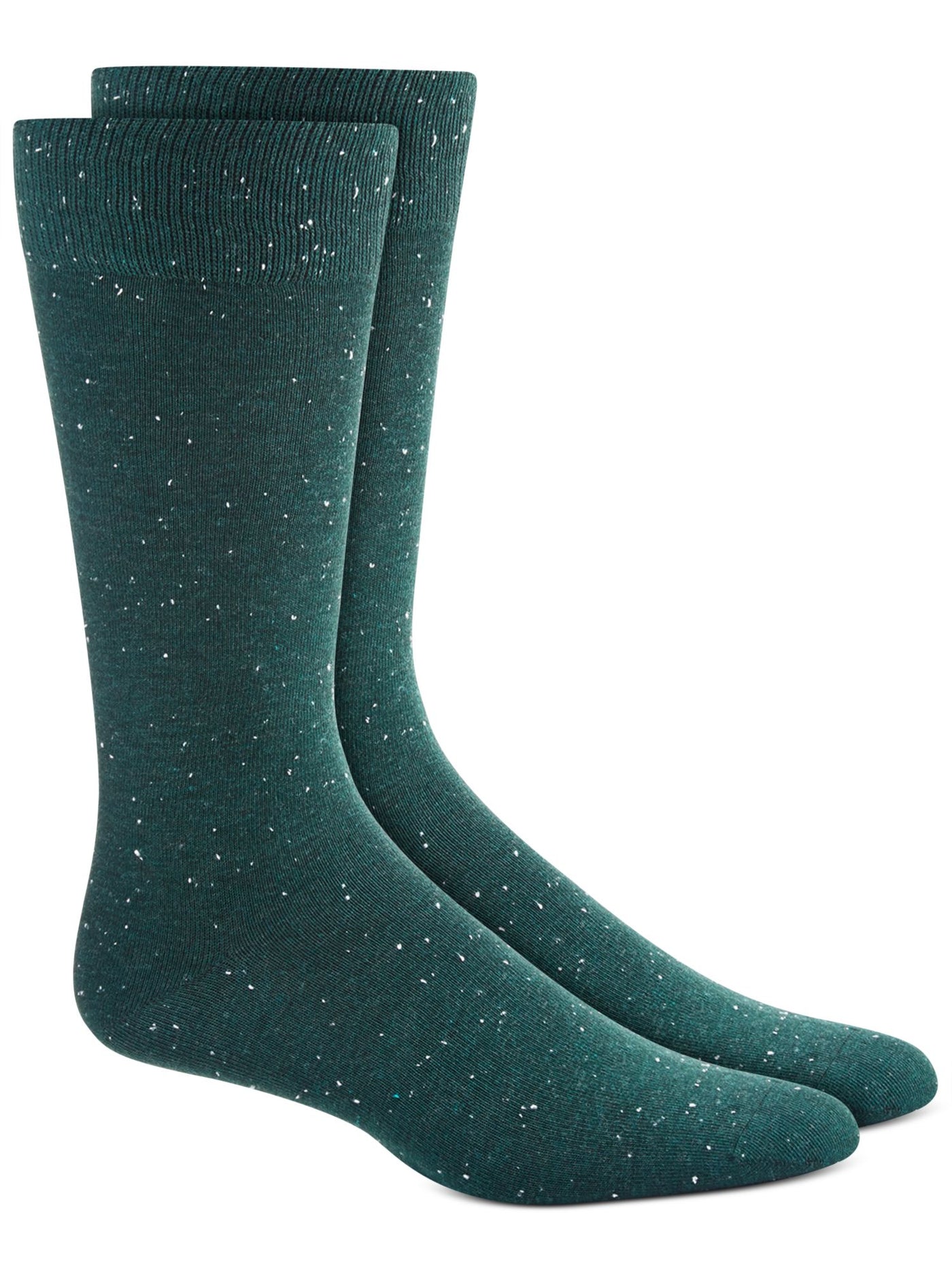 ALFATECH BY ALFANI Mens Green Rayon Speckle Moisture Wicking Casual Crew Socks 7-12