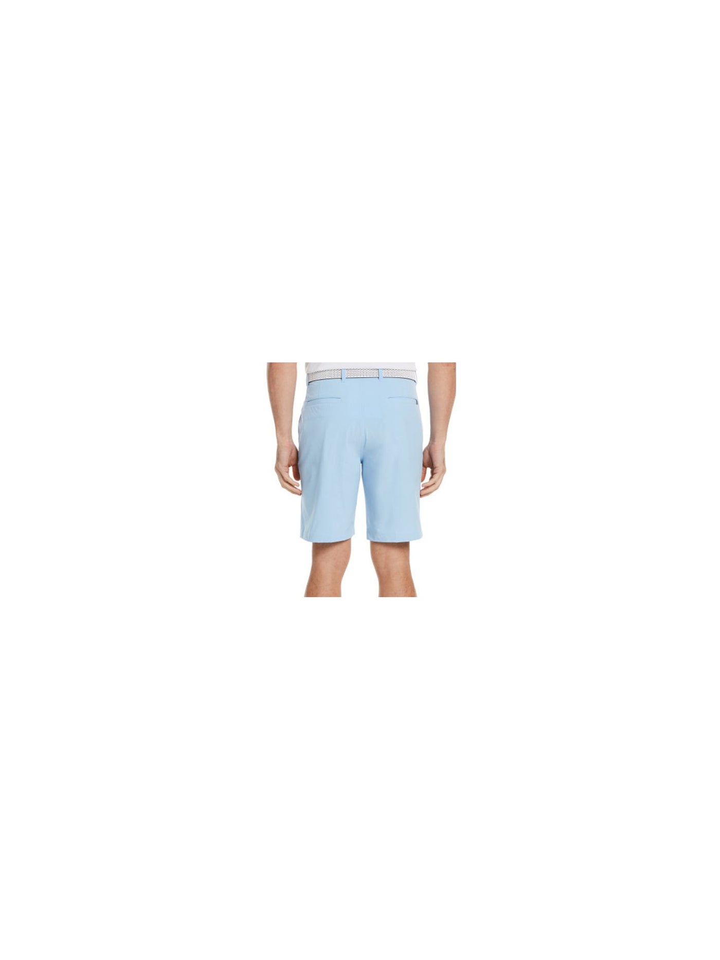 HYBRID APPAREL Mens Light Blue Flat Front, Moisture Wicking Athletic Shorts 36 Waist