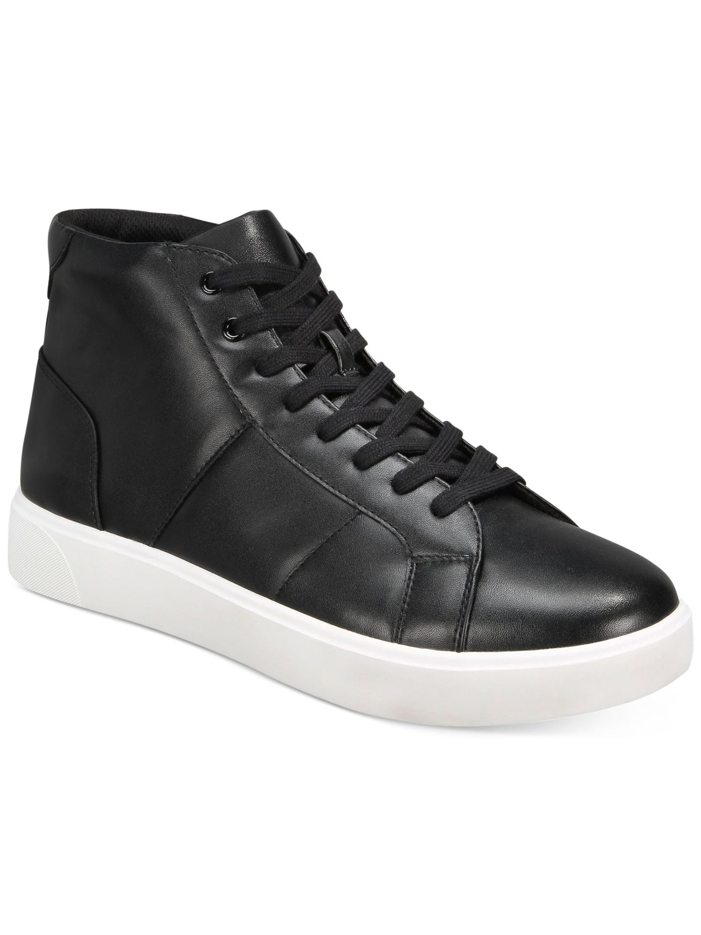 INC Mens Black Comfort Rhett Round Toe Platform Lace-Up Athletic Sneakers Shoes 12 M