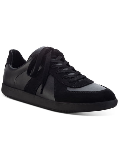 INC Mens Black Padded Court Round Toe Platform Lace-Up Athletic Sneakers Shoes 8.5 M