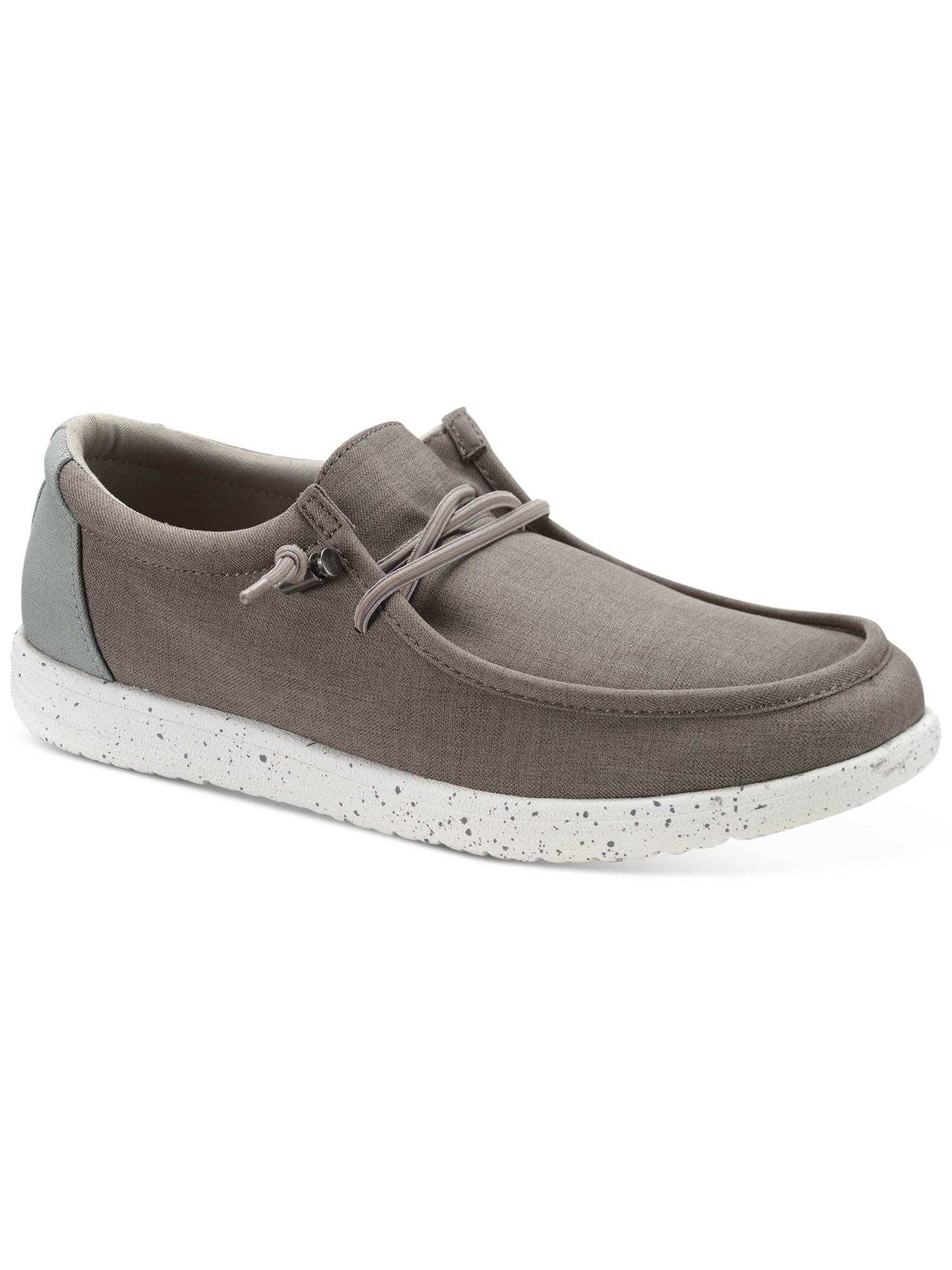 SUN STONE Mens Gray Padded Brian Round Toe Lace-Up Sneakers  display picture 1