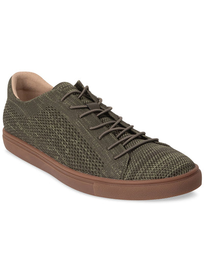 UNLISTED by KENNETH COLE Mens Green Textured-Knit Padded Stand Round Toe Lace-Up Sneakers Shoes 8 M