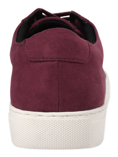 ALFANI Mens Burgundy Comfort Grayson Round Toe Platform Lace-Up Athletic Sneakers Shoes 13 M