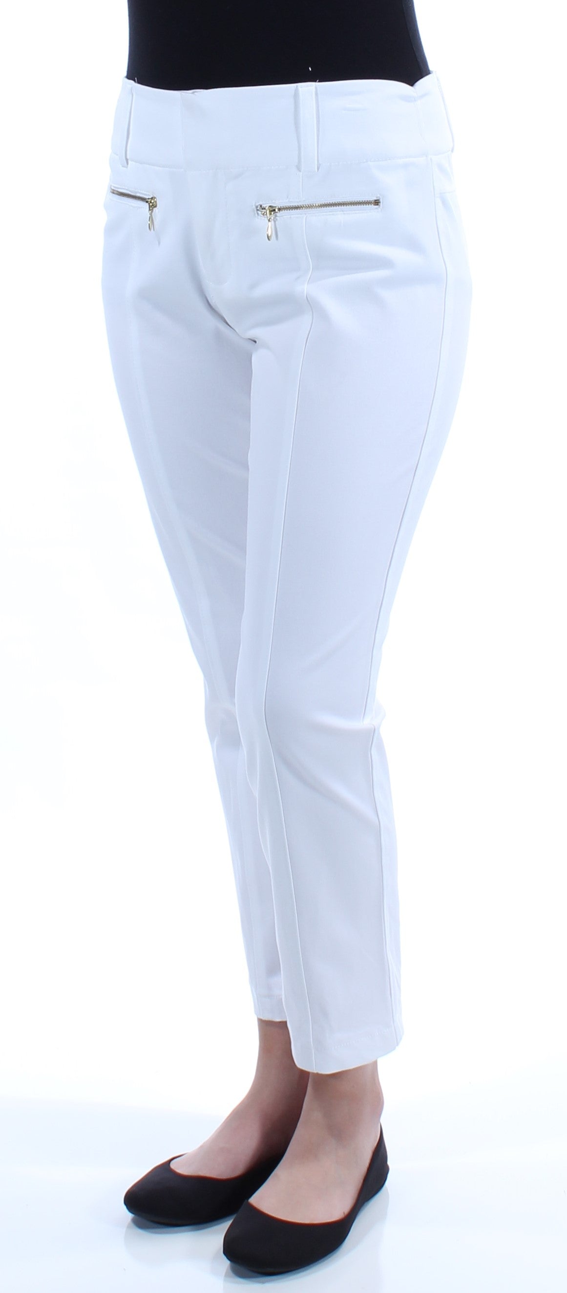 INC Womens White Zippered Pants