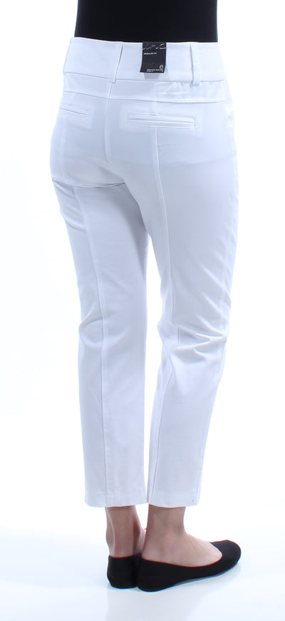 INC Womens White Zippered Pants
