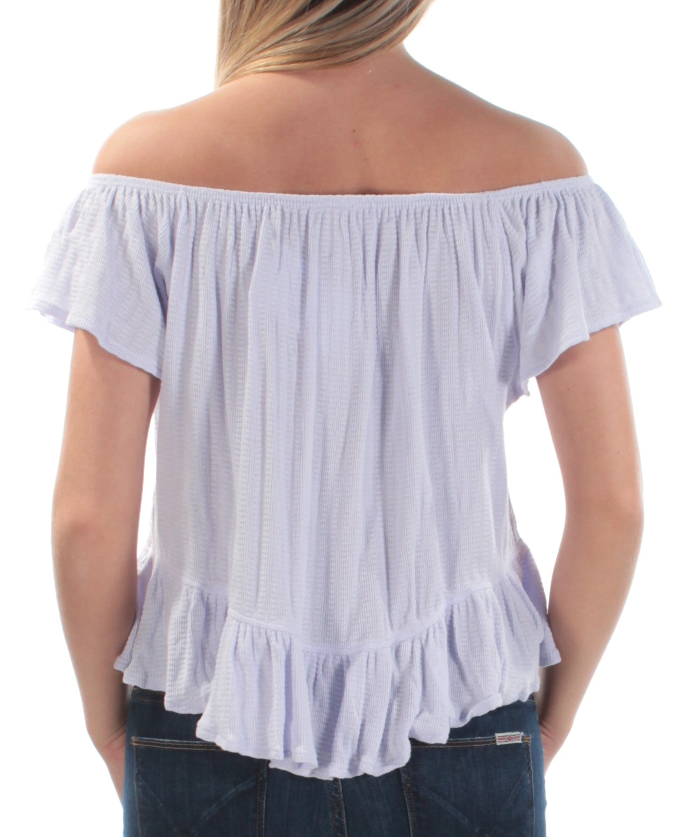 WE THE FREE Womens Short Sleeve Off Shoulder Top