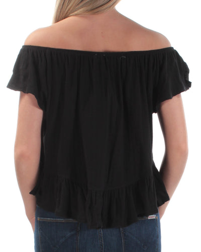 WE THE FREE Womens Short Sleeve Off Shoulder Top