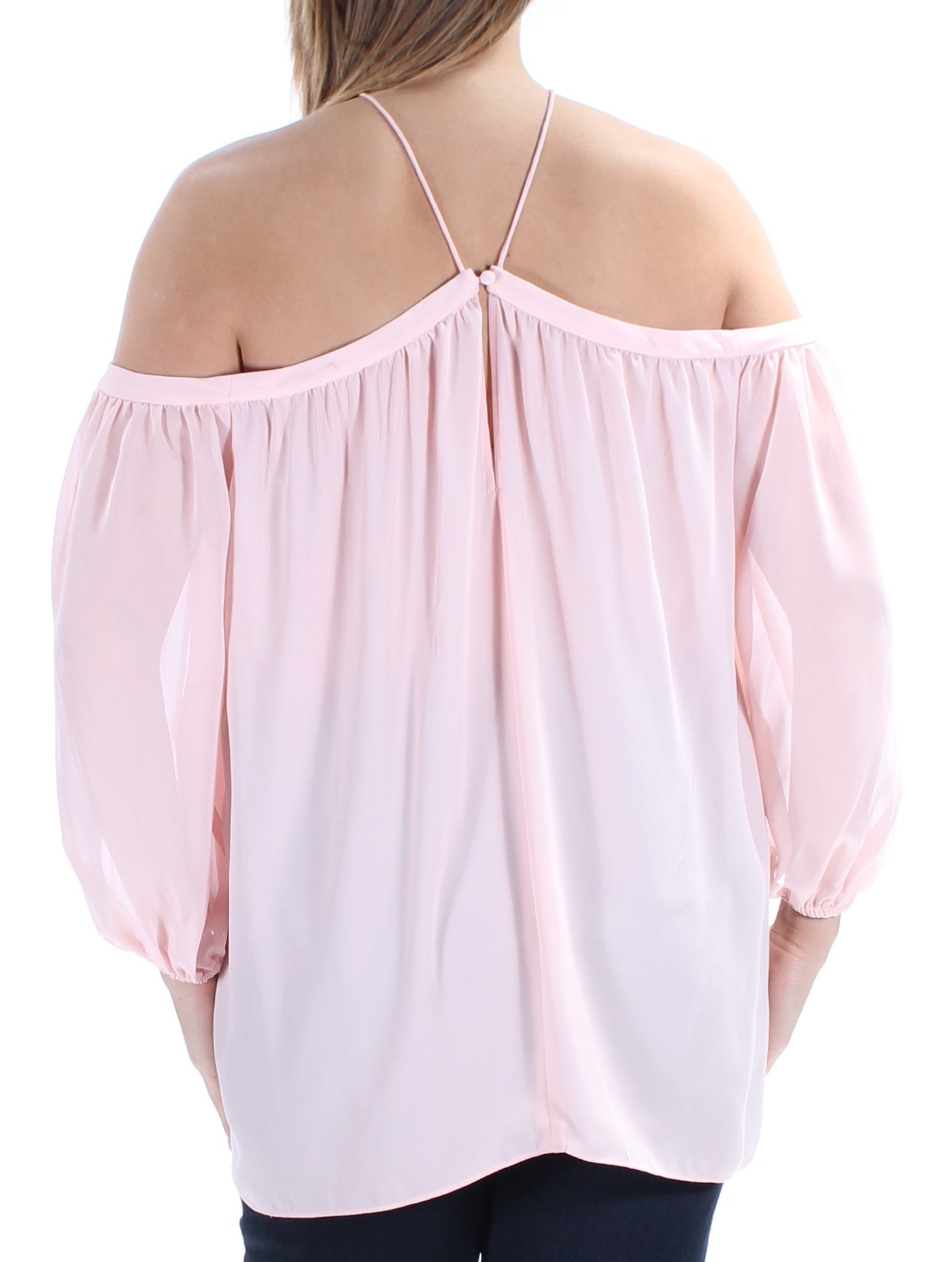 1. STATE Womens Light Purple Long Sleeve Off Shoulder Top