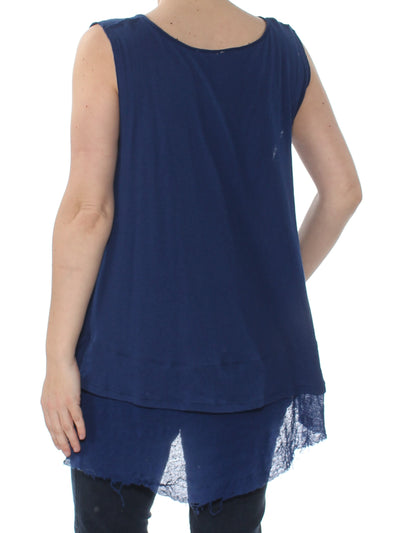 FREE PEOPLE Womens Peachy Tank Sleeveless V Neck Top