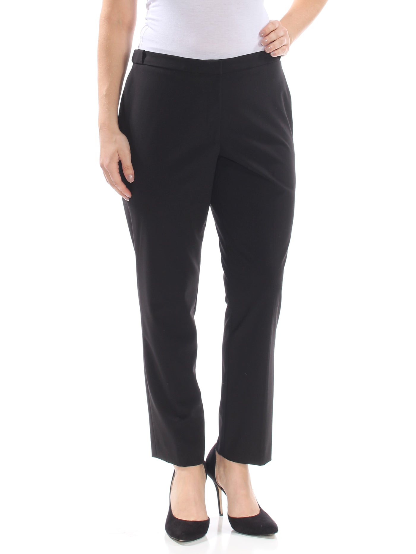 CALVIN KLEIN Womens Black Pocketed Wear To Work Pants