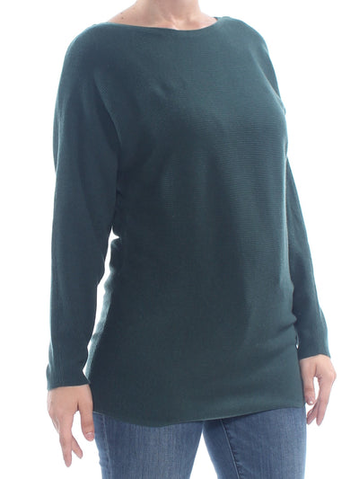 INC Womens Ribbed Ribbed Knit Dolman Sleeve Jewel Neck T-Shirt