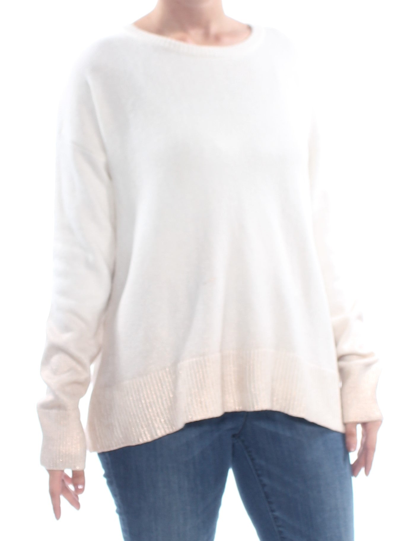 TWO BY VINCE CAMUTO Womens Long Sleeve Crew Neck Sweater