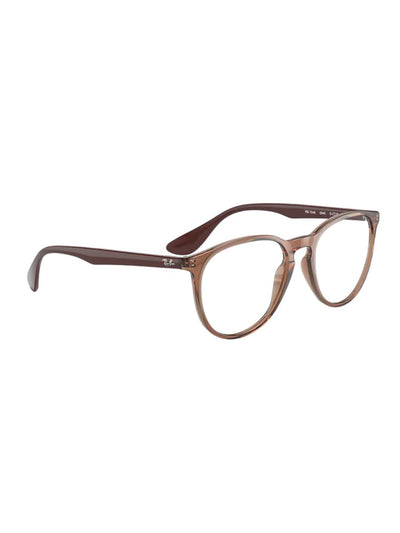 Ray-Ban RX7046 Erika Customizable Light Brown 51-18-140 Round Full Rim Unisex Eyeglasses Frames With Case and Cloth