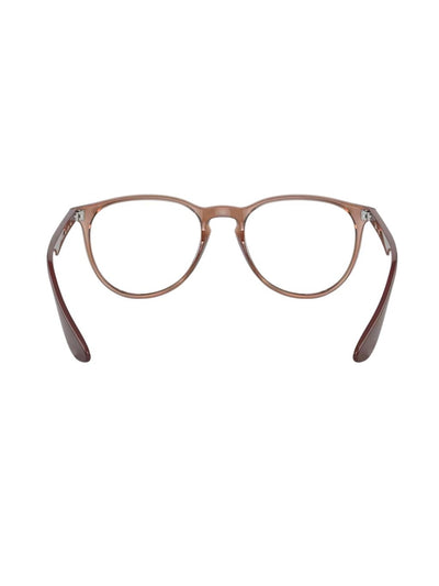 Ray-Ban RX7046 Erika Customizable Light Brown 51-18-140 Round Full Rim Unisex Eyeglasses Frames With Case and Cloth