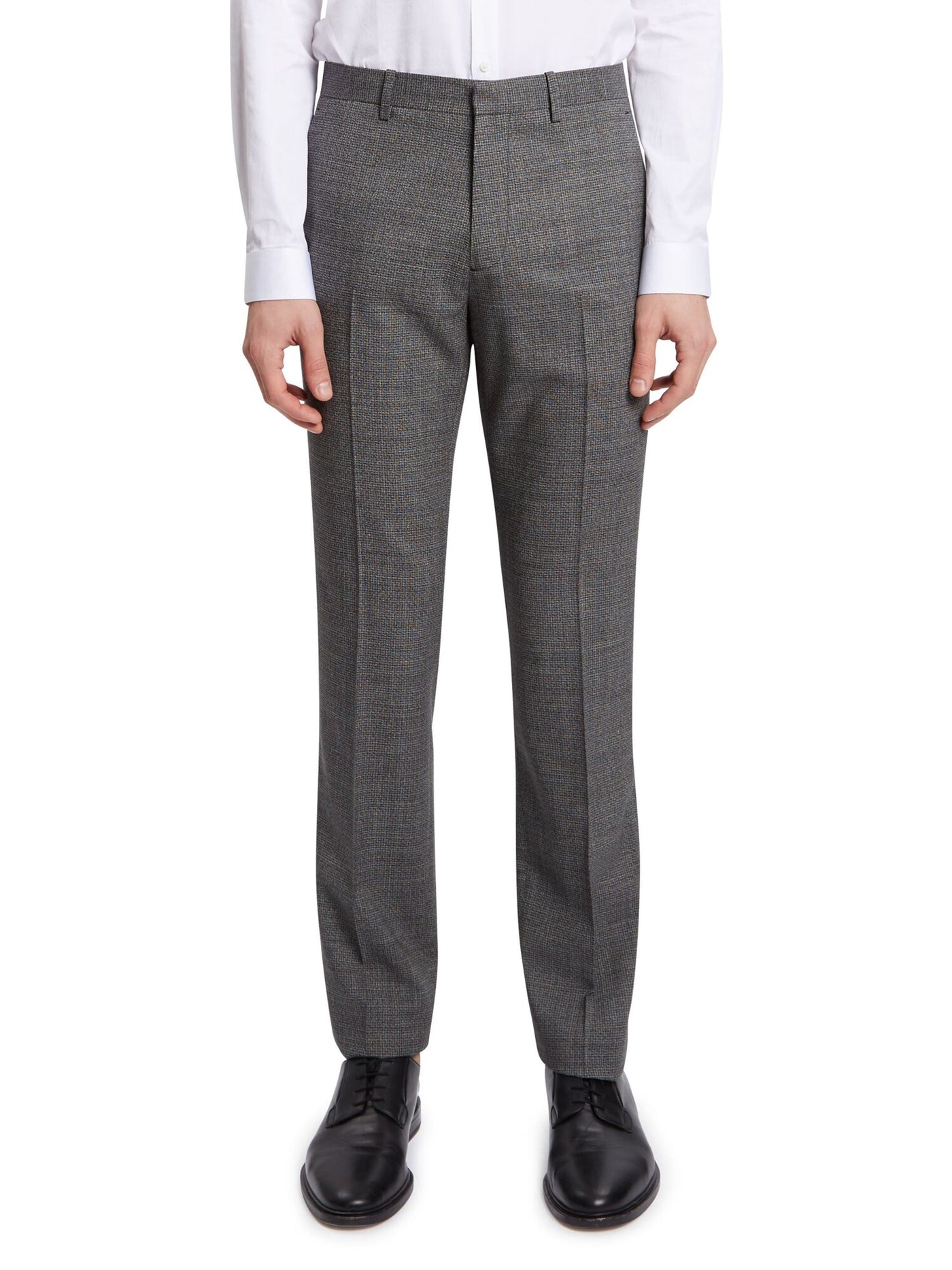 THEORY Mens Mayer Gray Classic Fit Wool Blend Pants 32