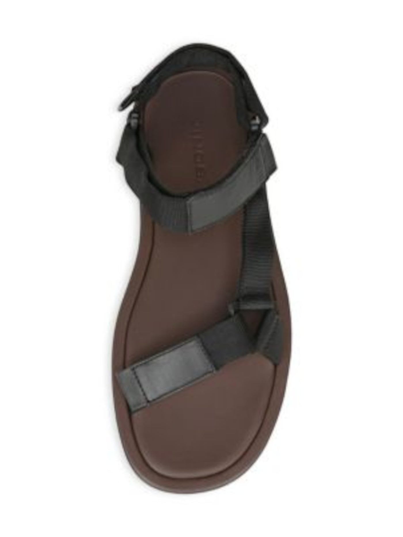 VINCE. Mens Black Adjustable Strap Padded Destin Round Toe Sandals Shoes M