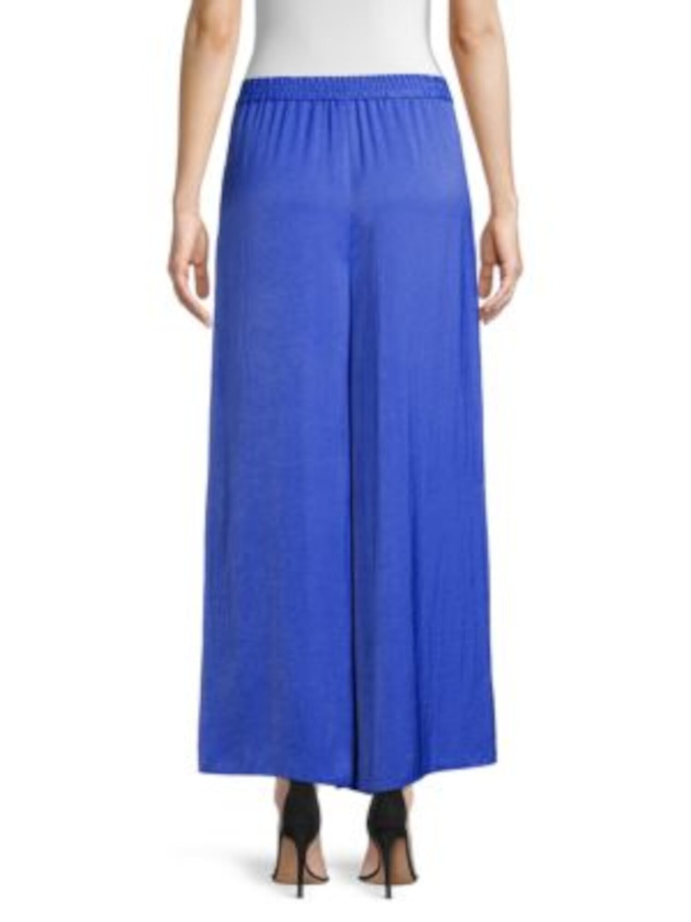 KOBI HALPERIN Womens Blue Pocketed Elastic Waist Pull-on Wide Leg Pants XL