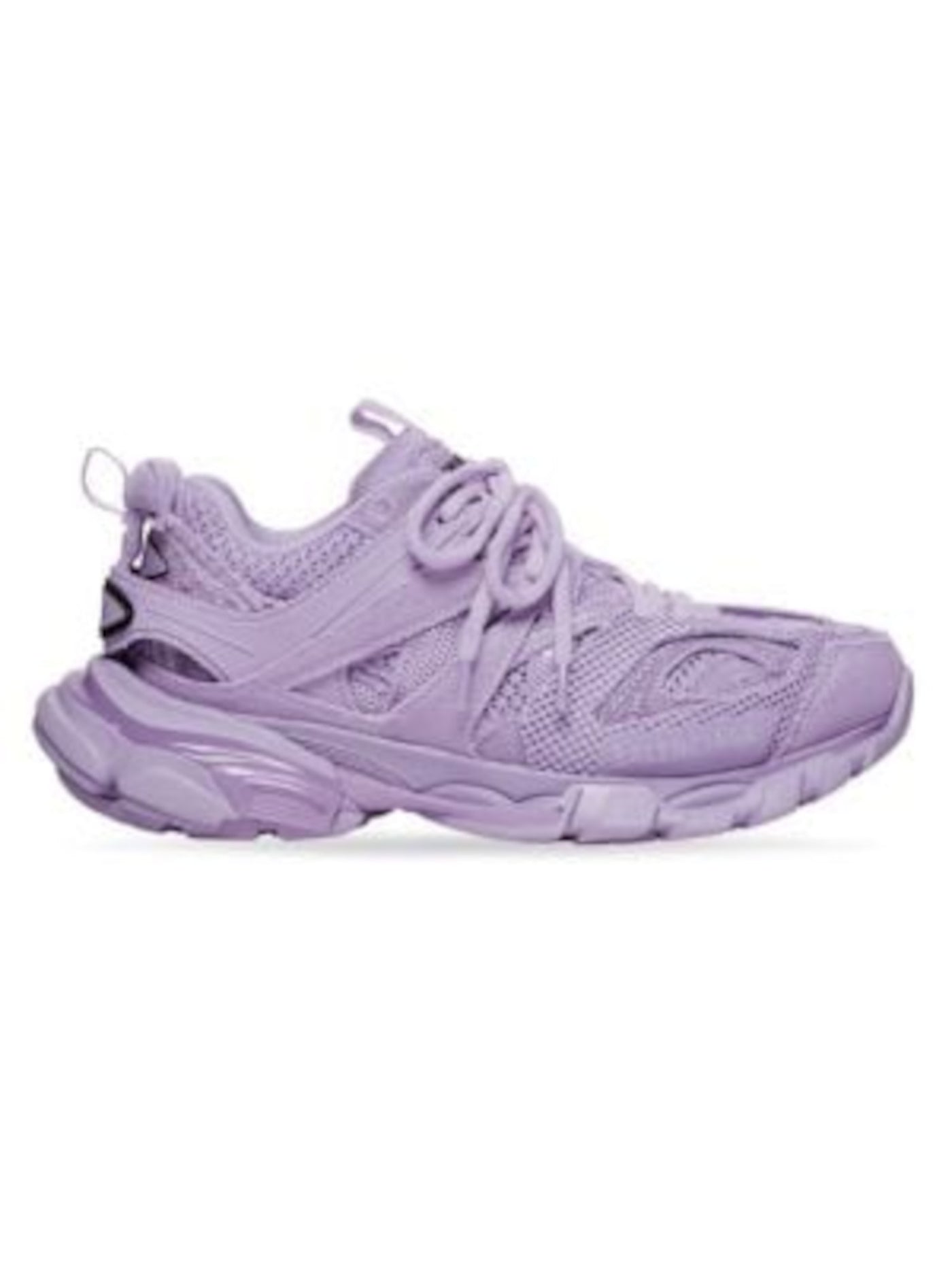 BALENCIAGA Womens Purple Comfort Logo Track Round Toe Lace-Up Athletic Sneakers Shoes 5