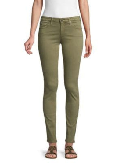 AG Womens Stretch Zippered Skinny Jeans