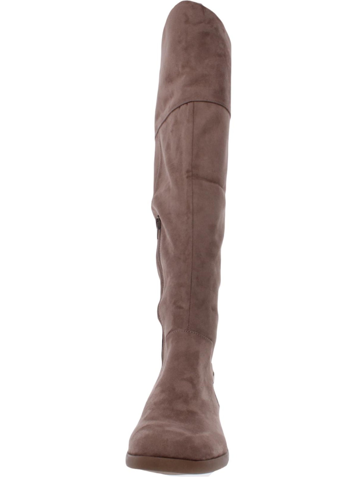 STYLE & COMPANY Womens Beige Zipper Slip Resistant Lessah Round Toe Dress Boots Shoes 6.5 M