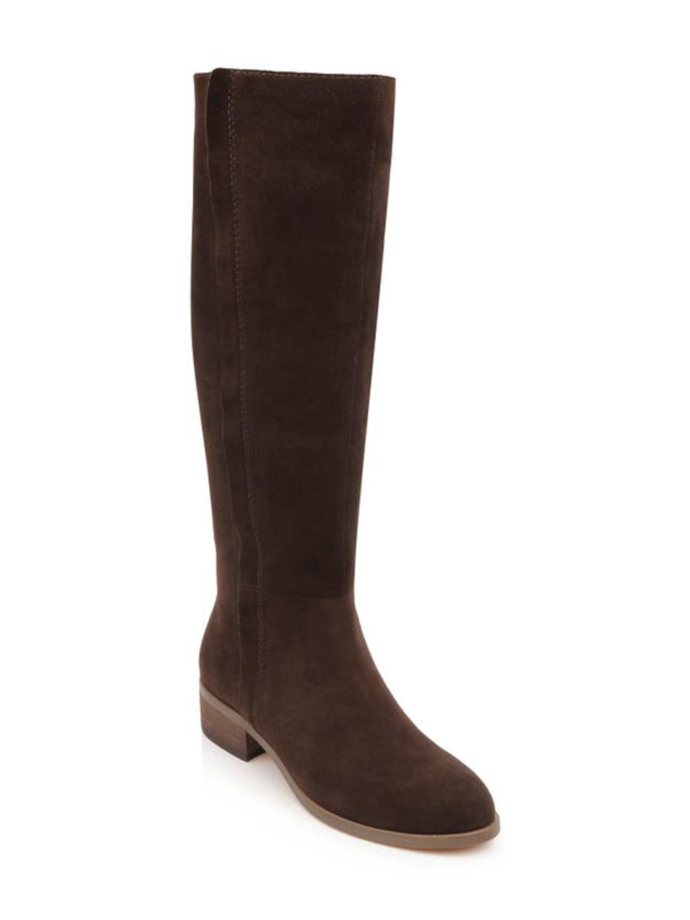 SPLENDID Womens Brown Padded Keaton Round Toe Stacked Heel Zip-Up Leather Riding Boot 11