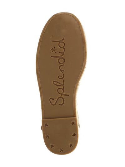 SPLENDID Womens Beige Ankle Strap Comfort Josie Round Toe Platform Buckle Leather Espadrille Shoes M
