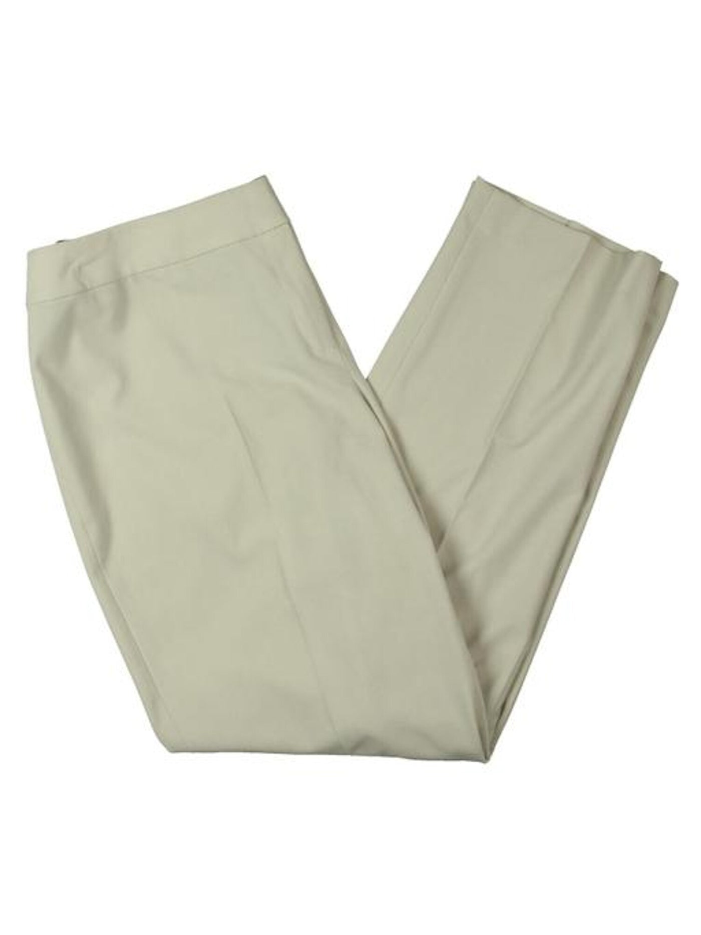 NINE WEST Womens Beige Zippered Wear To Work Wide Leg Pants Plus 24W