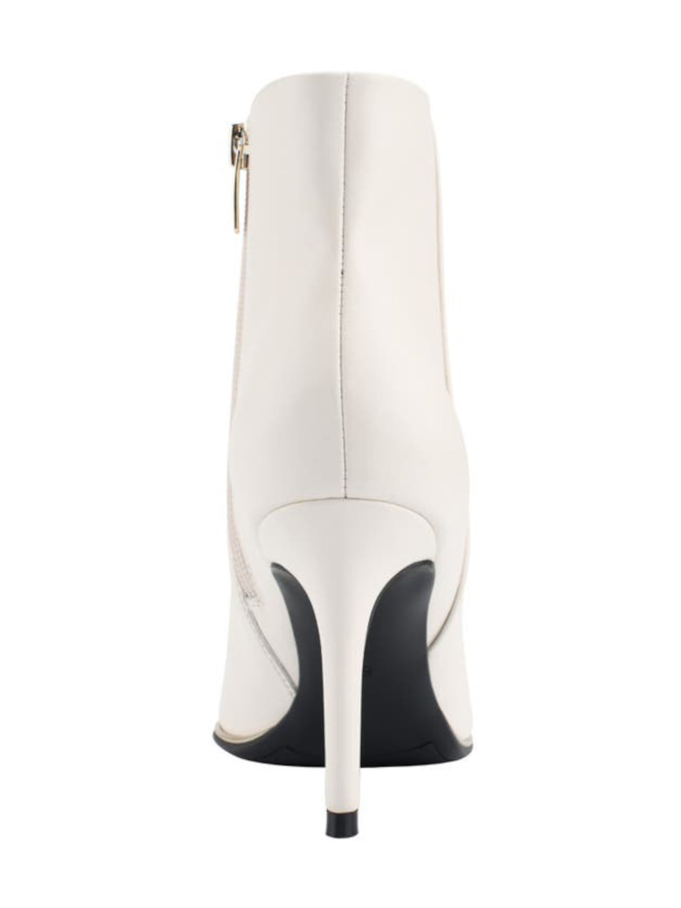 MARC FISHER Womens Ivory White Padded Dalla Pointed Toe Stiletto Zip-Up Dress Booties 6.5 M