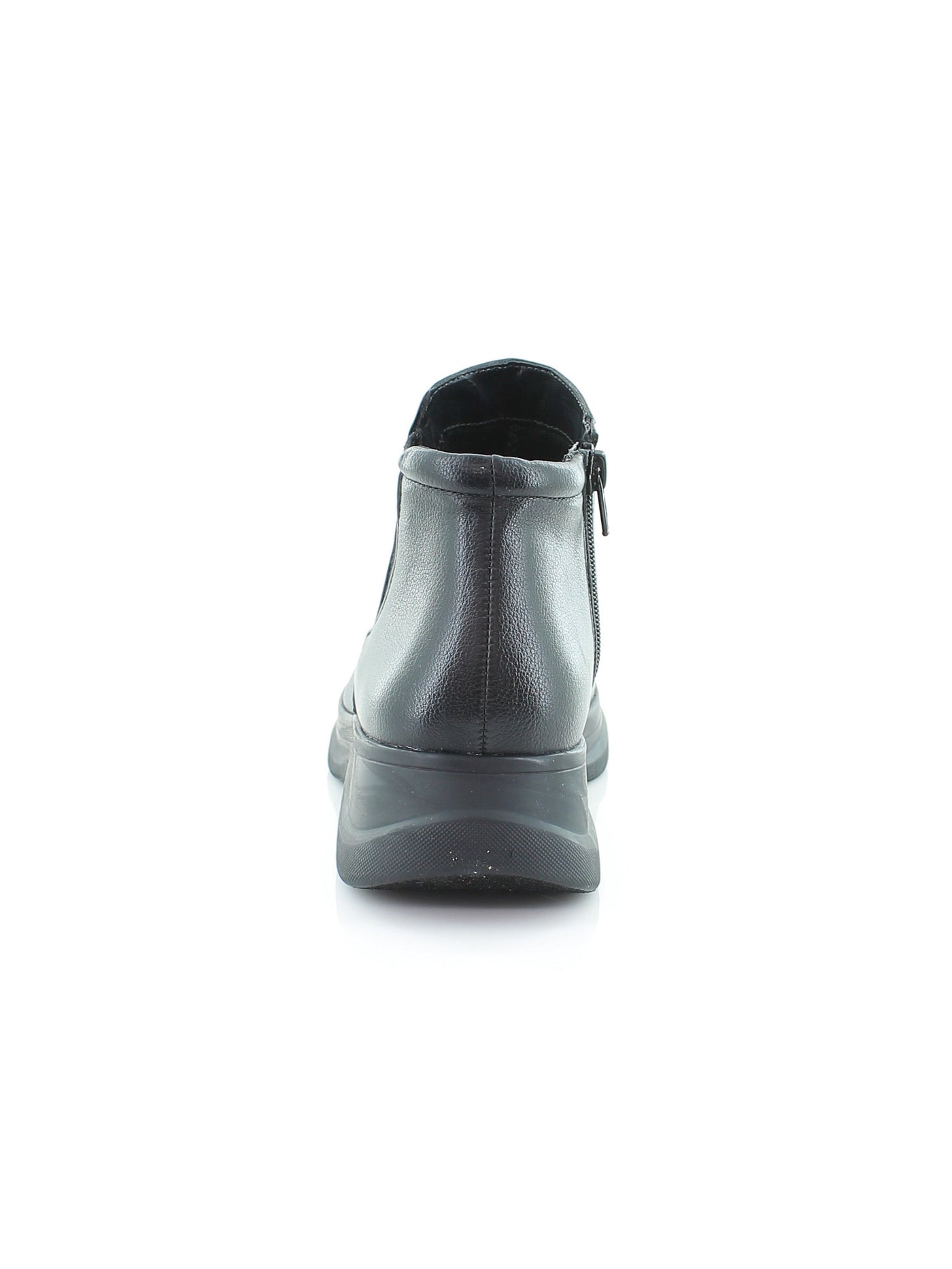 NATURALIZER Womens Black 1" Platform Side Goring Non-Slip Padded Genn-swerve Round Toe Wedge Zip-Up Booties 8.5 W