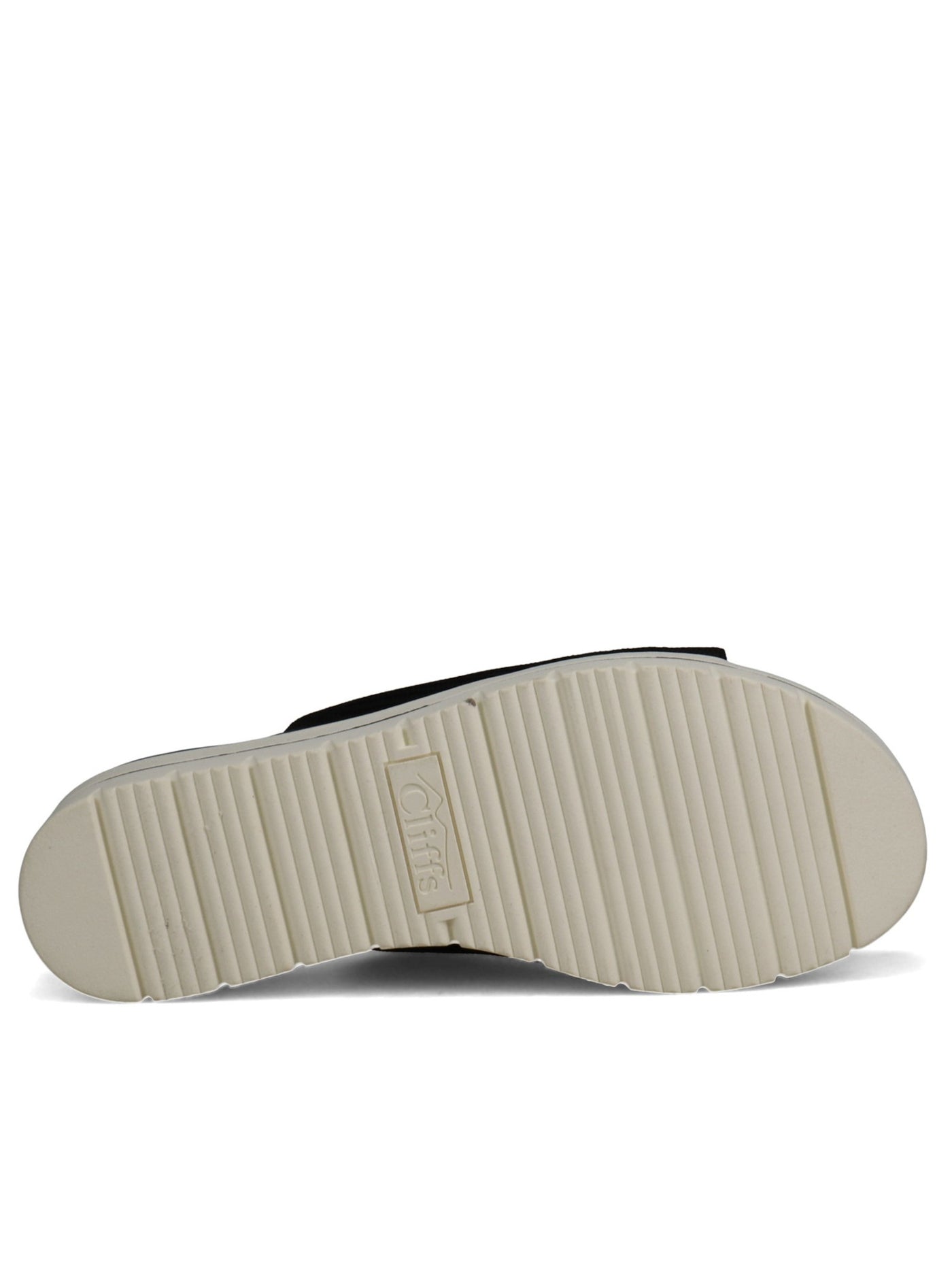 CLIFFS BY WHITE MOUNTAIN Womens Black 1" Platform Comfort Typhoon Round Toe Wedge Slip On Slide Sandals Shoes M