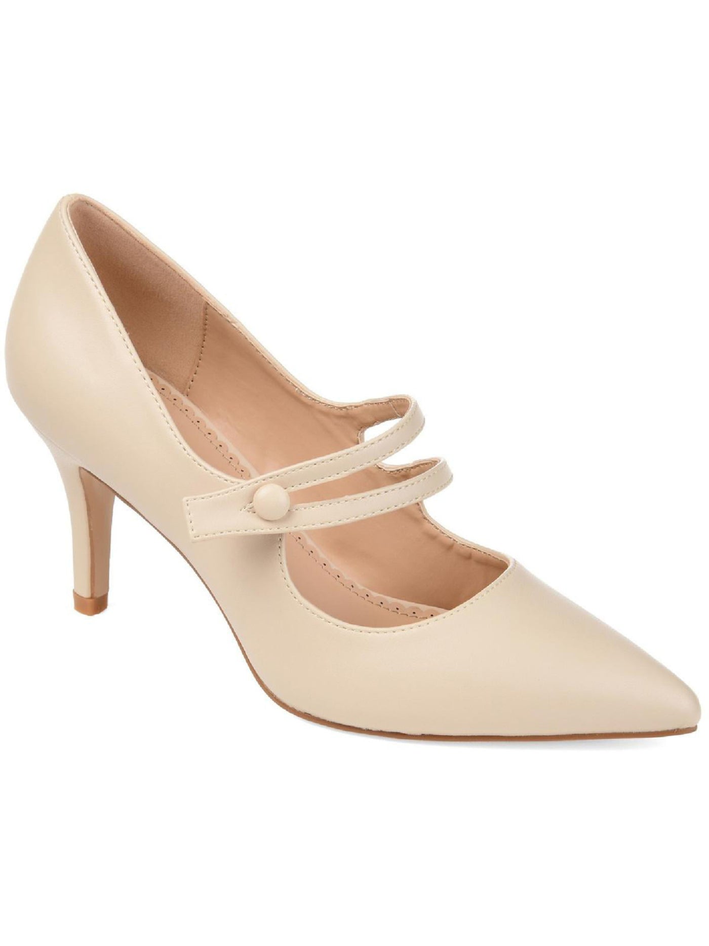 JOURNEE COLLECTION Womens Blush Beige Padded Sidney Pointed Toe Stiletto Dress Pumps Shoes 8 M