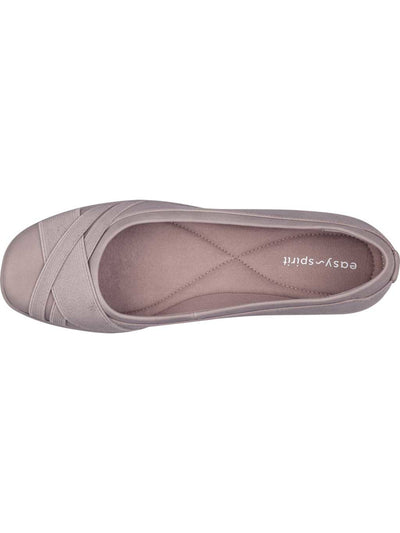 EASY SPIRIT Womens Beige Cushioned Acasia Round Toe Slip On Flats 6 M