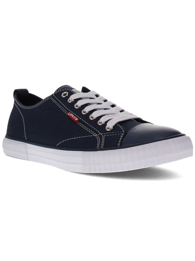 LEVI'S Mens Navy Removable Insole Cushioned Anikin Round Toe Lace-Up Sneakers Shoes 10 M
