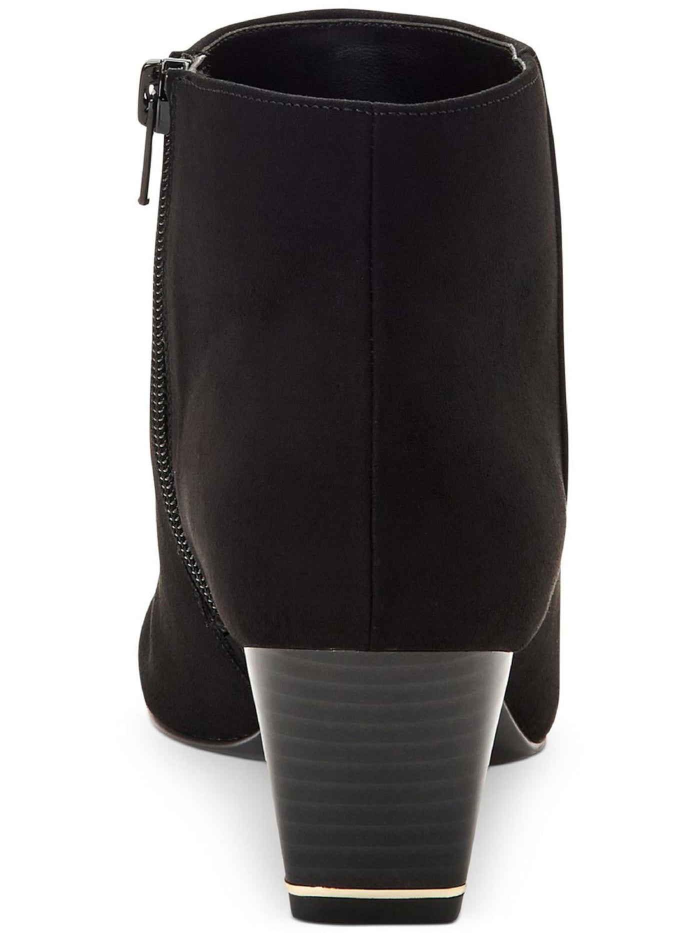 ALFANI Womens Black Cushioned Armena Pointed Toe Block Heel Zip-Up Booties 5.5 M