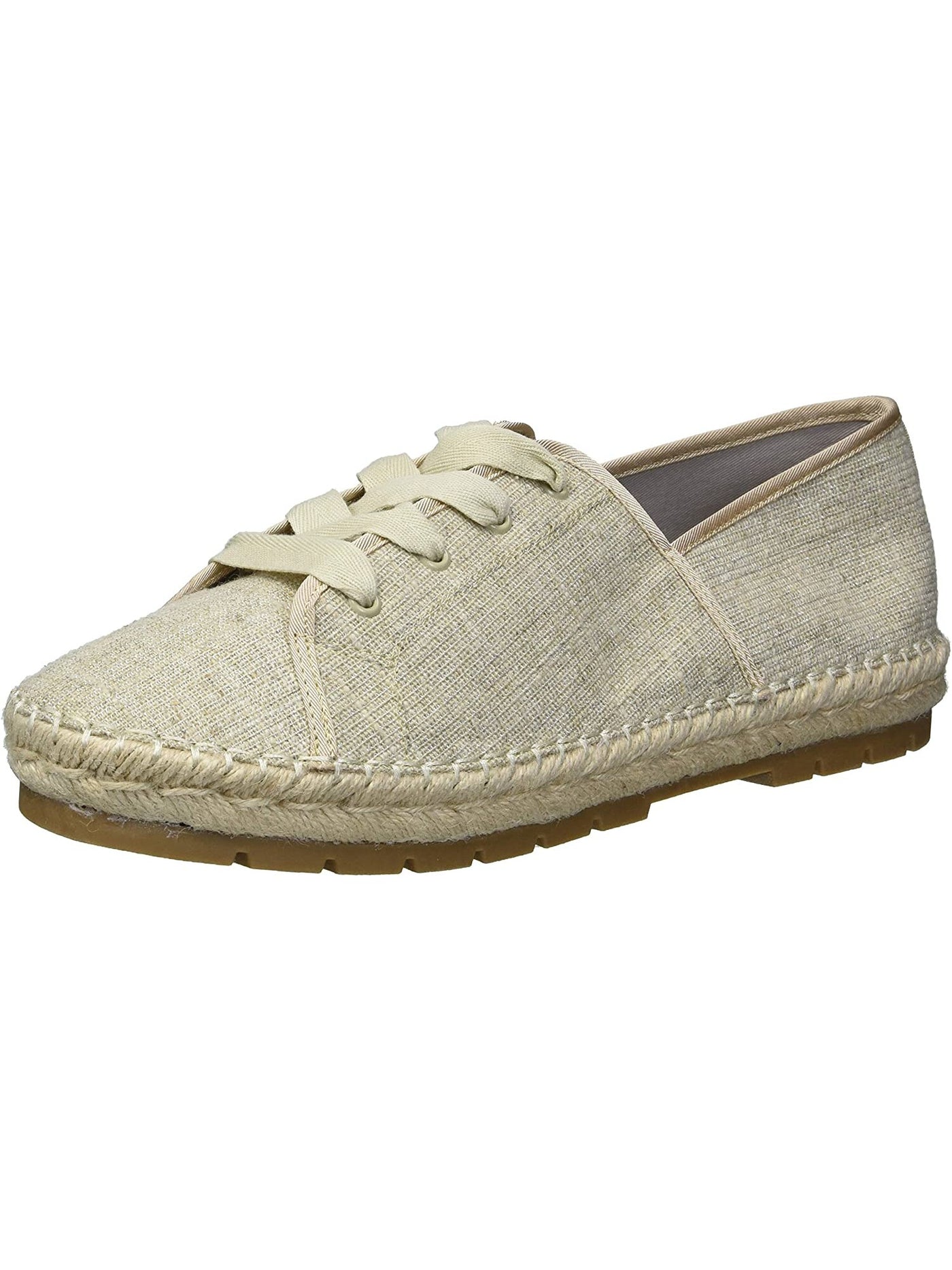 CIRCUS BY SAM EDELMAN Womens Beige Espadrille Padded Lug Sole Luna Round Toe Lace-Up Athletic Sneakers 8 M