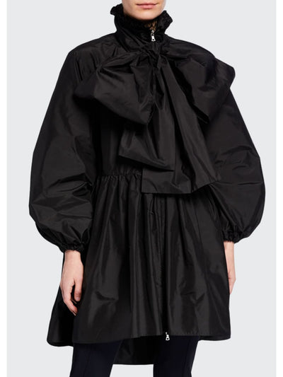 ADAM LIPPES Womens Black Wear To Work Zip Up Winter Jacket Coat XS