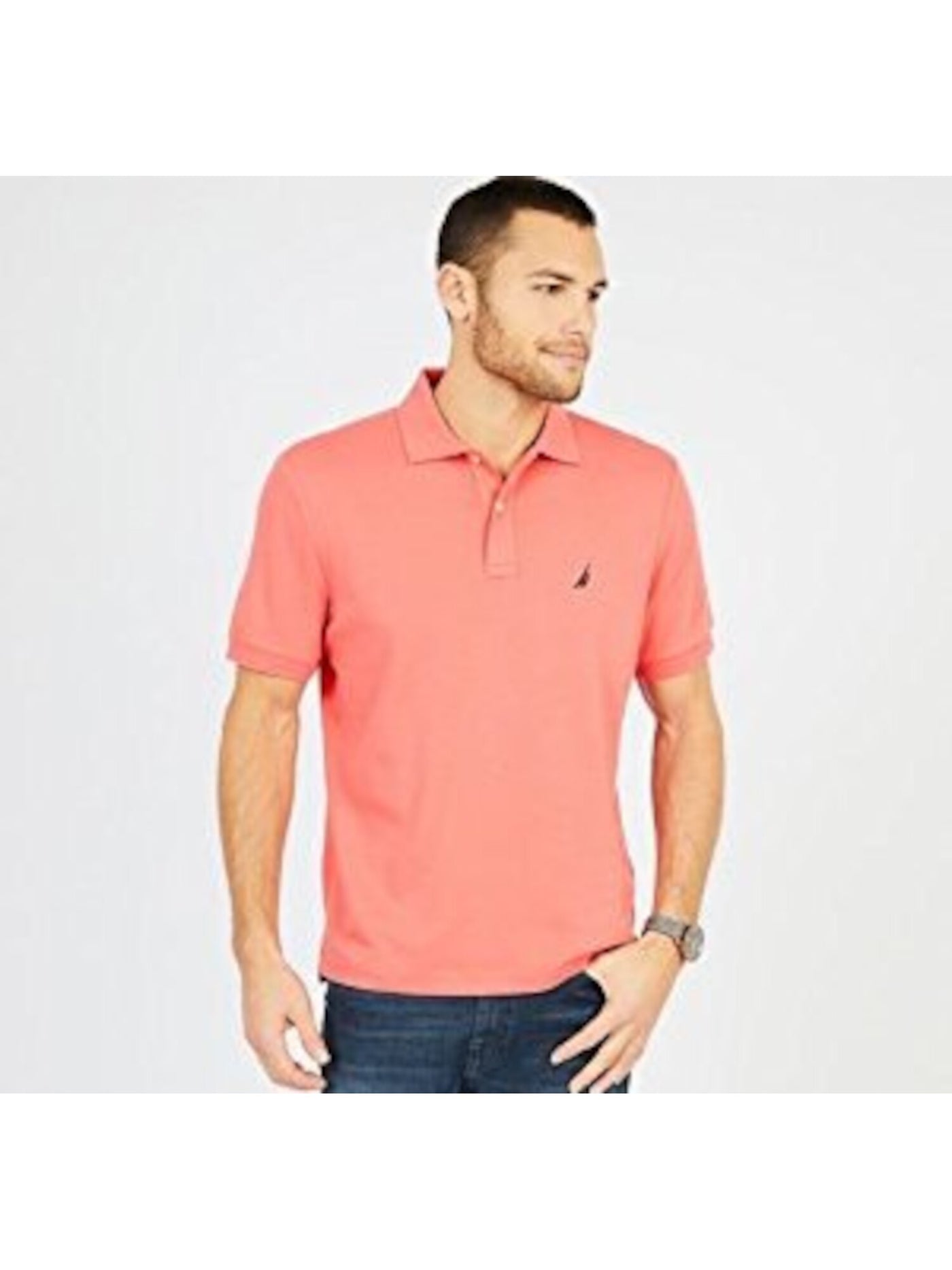 NAUTICA Mens Coral Short Sleeve Classic Fit Polo XS