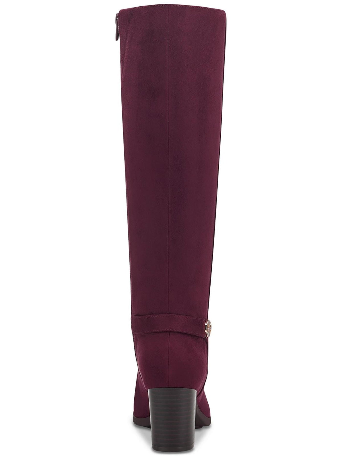 GIANI BERNINI Womens Burgundy Slip Resistant Goring Adonnys Round Toe Block Heel Zip-Up Heeled Boots 11 M