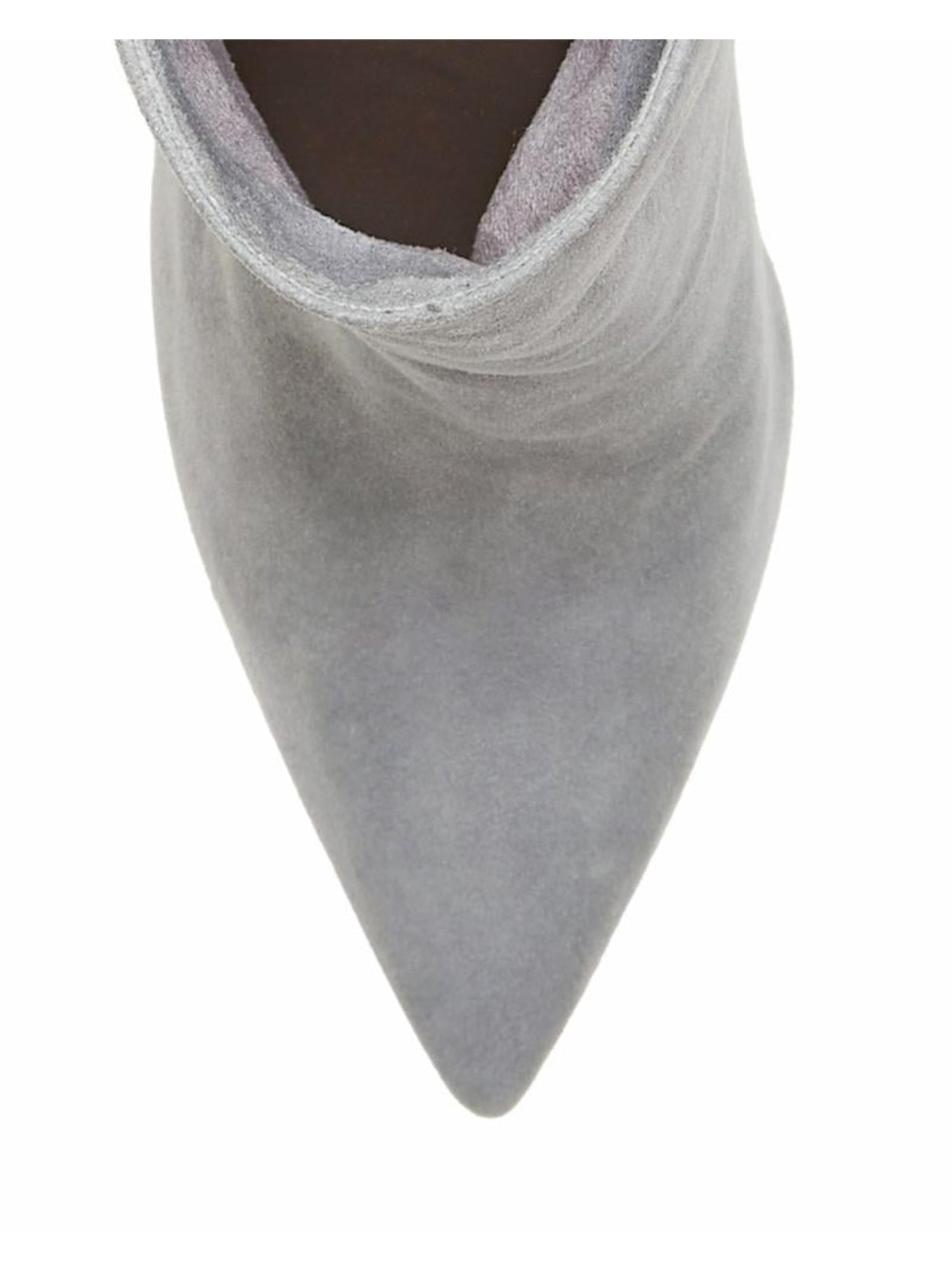 VINCE CAMUTO Womens Gray Padded Membidi Pointed Toe Cone Heel Zip-Up Leather Dress Booties 11 M