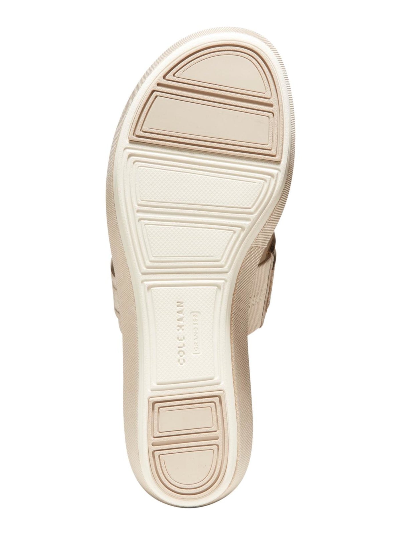 COLE HAAN Womens Beige Snakeskin 1-1/2" Platform Hardware Embellishment Comfort Slip Resistant Breathable Original Grand Flatform Round Toe Wedge Slip On Leather Thong Sandals Shoes B